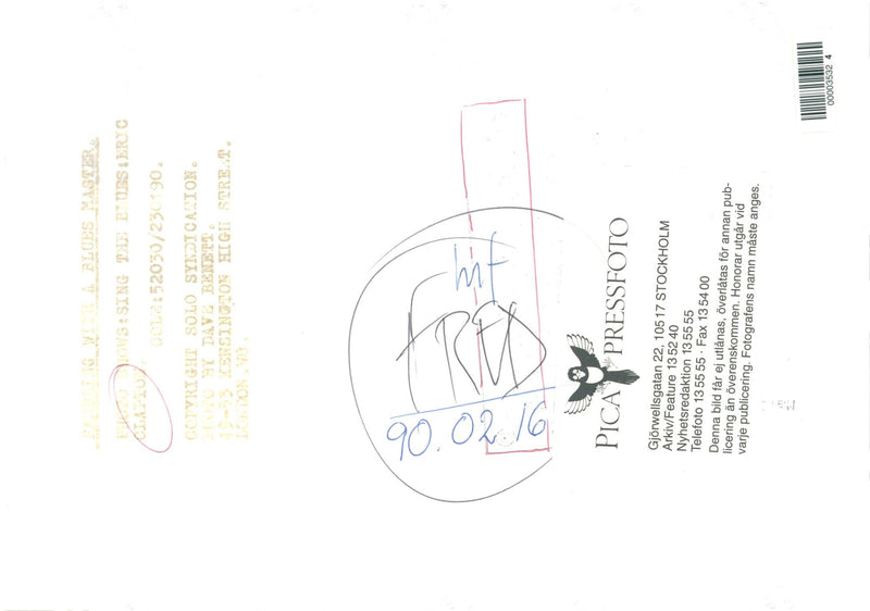 Musician Eric Clapton - Vintage Photograph