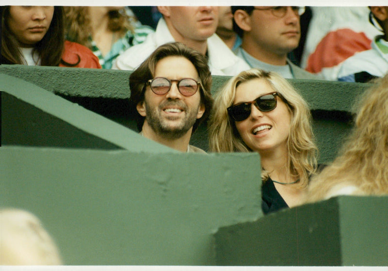 Eric Clapton along with Tatum O'Neil at Wimbledon - Vintage Photograph