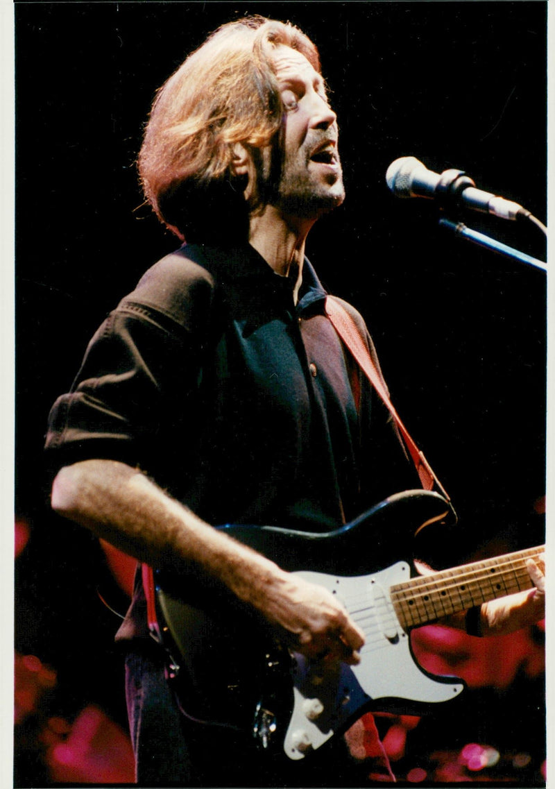 Musician Phil Collins appears - Vintage Photograph