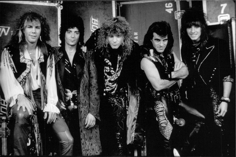 The rock band Bon Jovi - Vintage Photograph