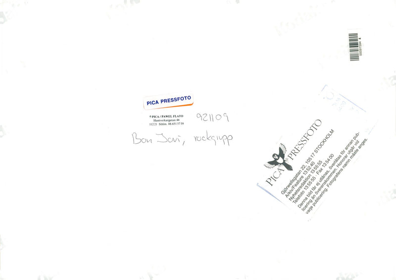 The rock band Bon Jovi at the Hotel Strand's roof - Vintage Photograph