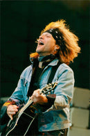 Bon Jovi appears at the Maritime Museum - Vintage Photograph