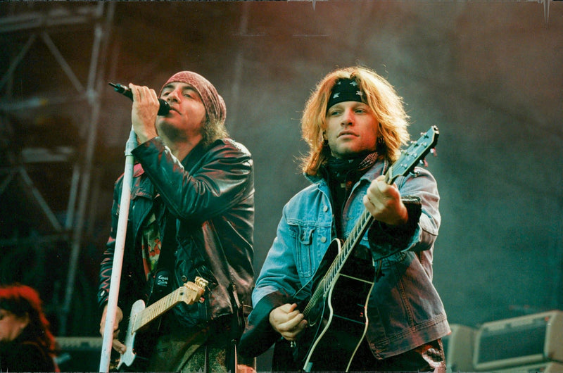 Bon Jovi appears at the Maritime Museum - Vintage Photograph
