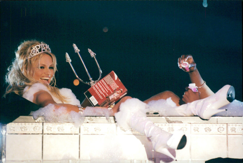 Pamela Anderson photographed during the Monaco Music Awards. - Vintage Photograph