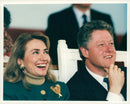 Hillary Clinton and her husband BIll Clinton - Vintage Photograph