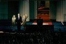 Bill Clinton with the family at the celebration, but he is winning the presidential election - Vintage Photograph