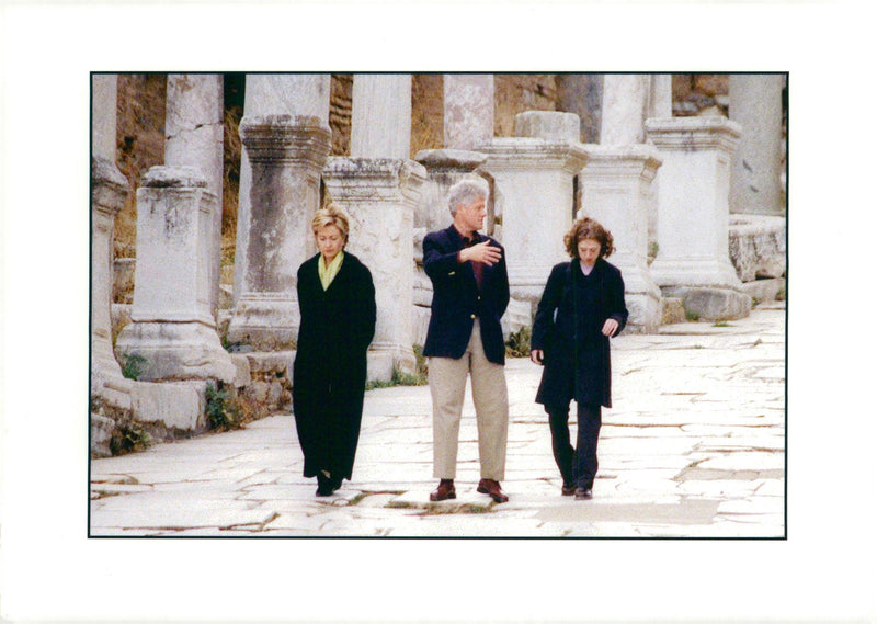 Hillary, Bill and Chelsea Clinton - Vintage Photograph