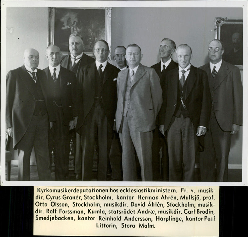 The church music dissertation of the ecclesiastical minister - Year 1936 - Vintage Photograph