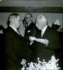 Artists &#39;friends&#39; annual meeting at Valdemarsudde. Prince Eugen in concert with the artist Erik N. - 3 June 1945 - Vintage Photograph