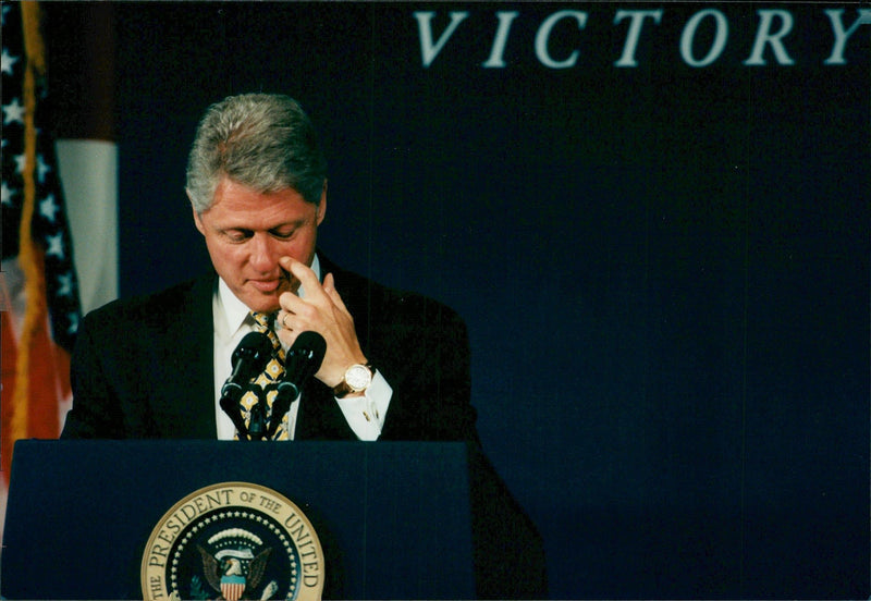 Bill Clinton speaks at the National Convention - Vintage Photograph