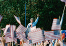 President Bill Clinton gives a speech - Vintage Photograph