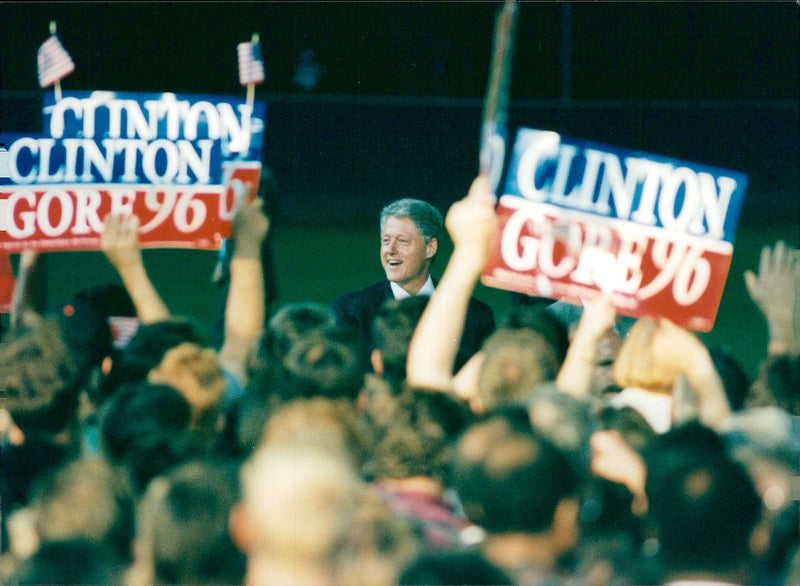 President Bill Clinton's campaign - Vintage Photograph