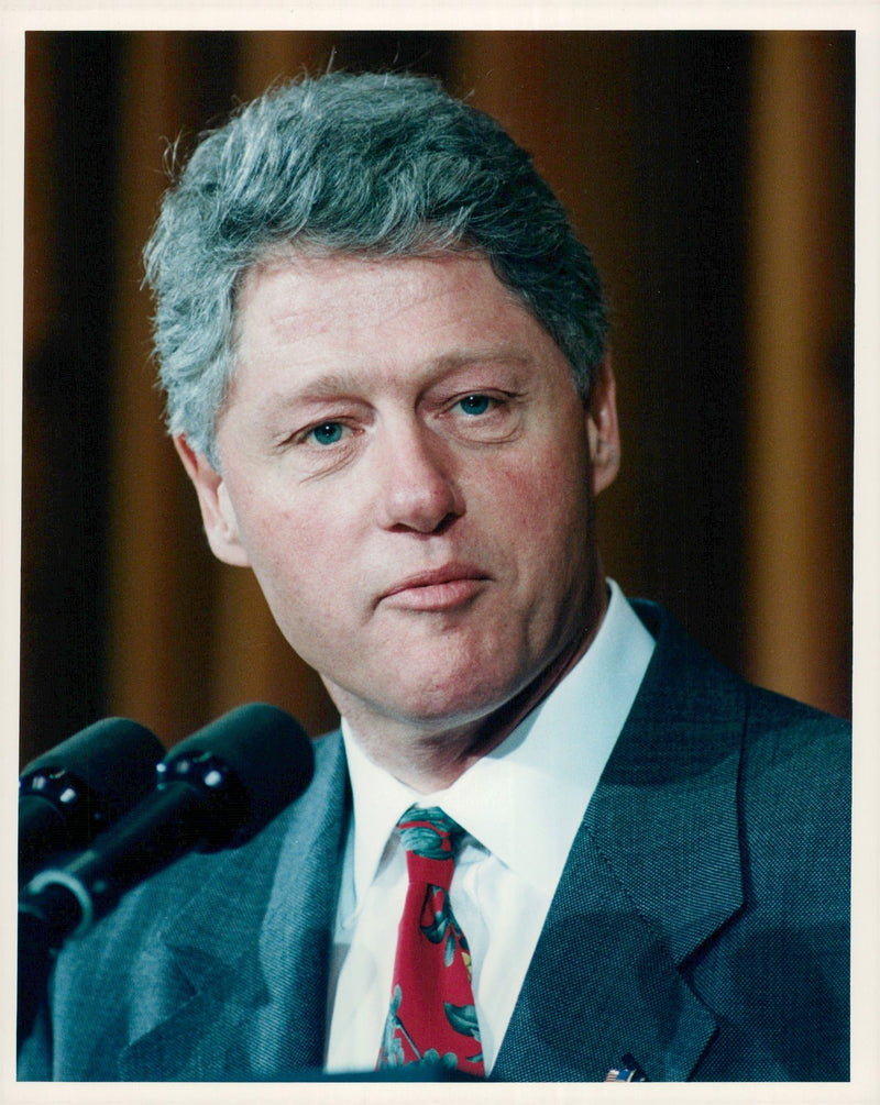 President Bill Clinton - Vintage Photograph