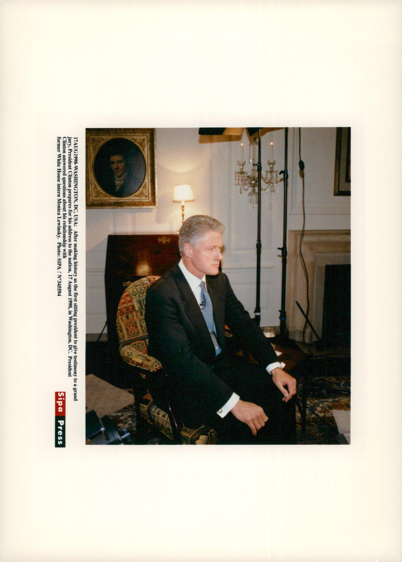 President Bill Clinton - Vintage Photograph