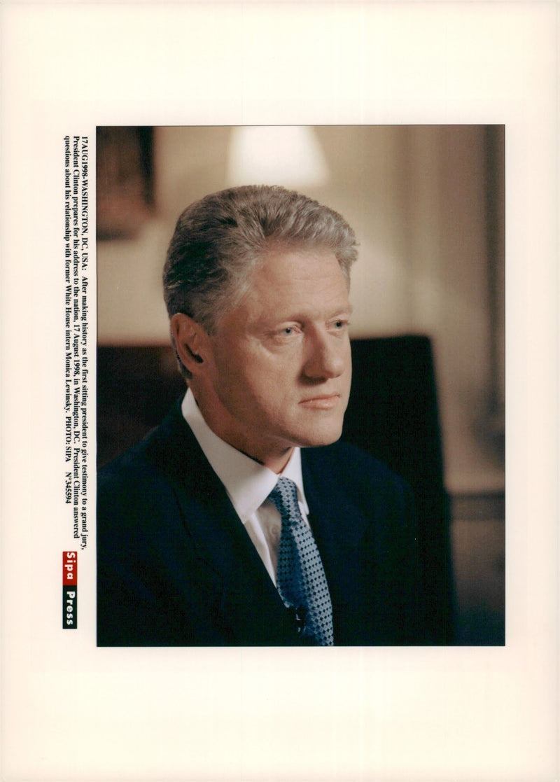 President Bill Clinton - Vintage Photograph