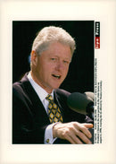 President Bill Clinton gives a speech - Vintage Photograph