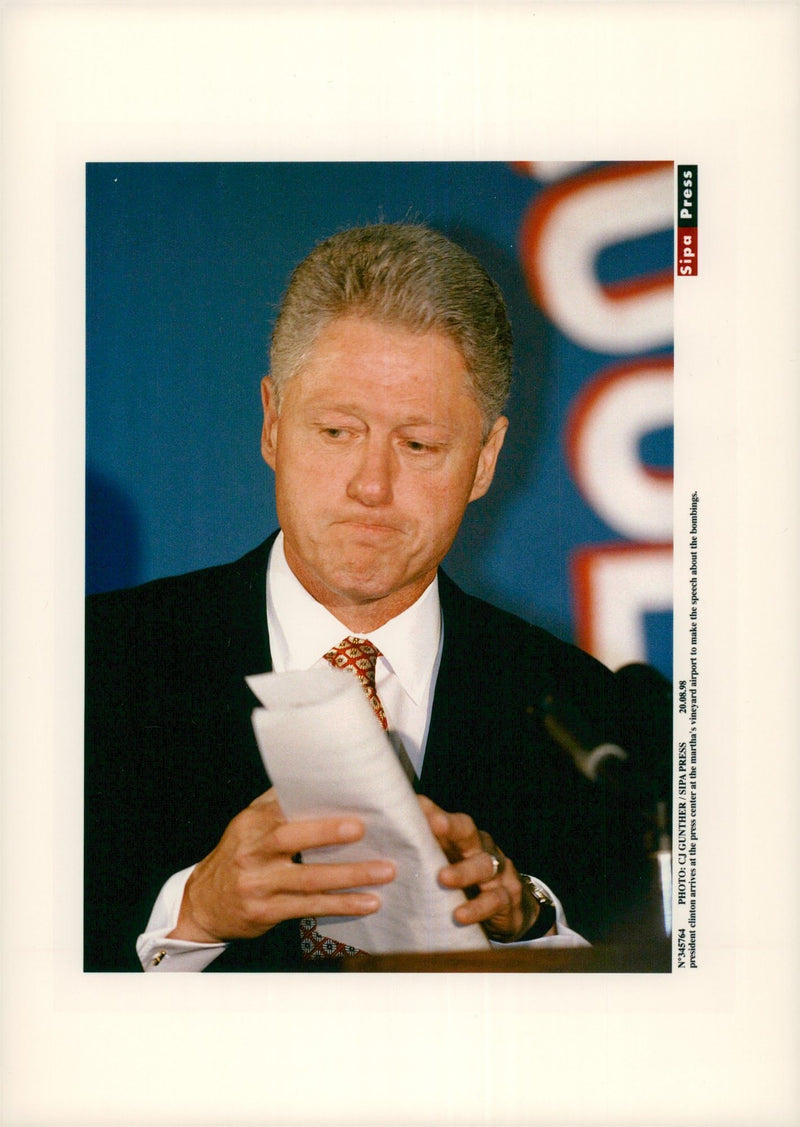 President Bill Clinton - Vintage Photograph