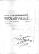 From the funeral of Earl Mountbatten of Burma. Here seen Prince Philip and Prince Charles behind the cart with the coffin - Vintage Photograph