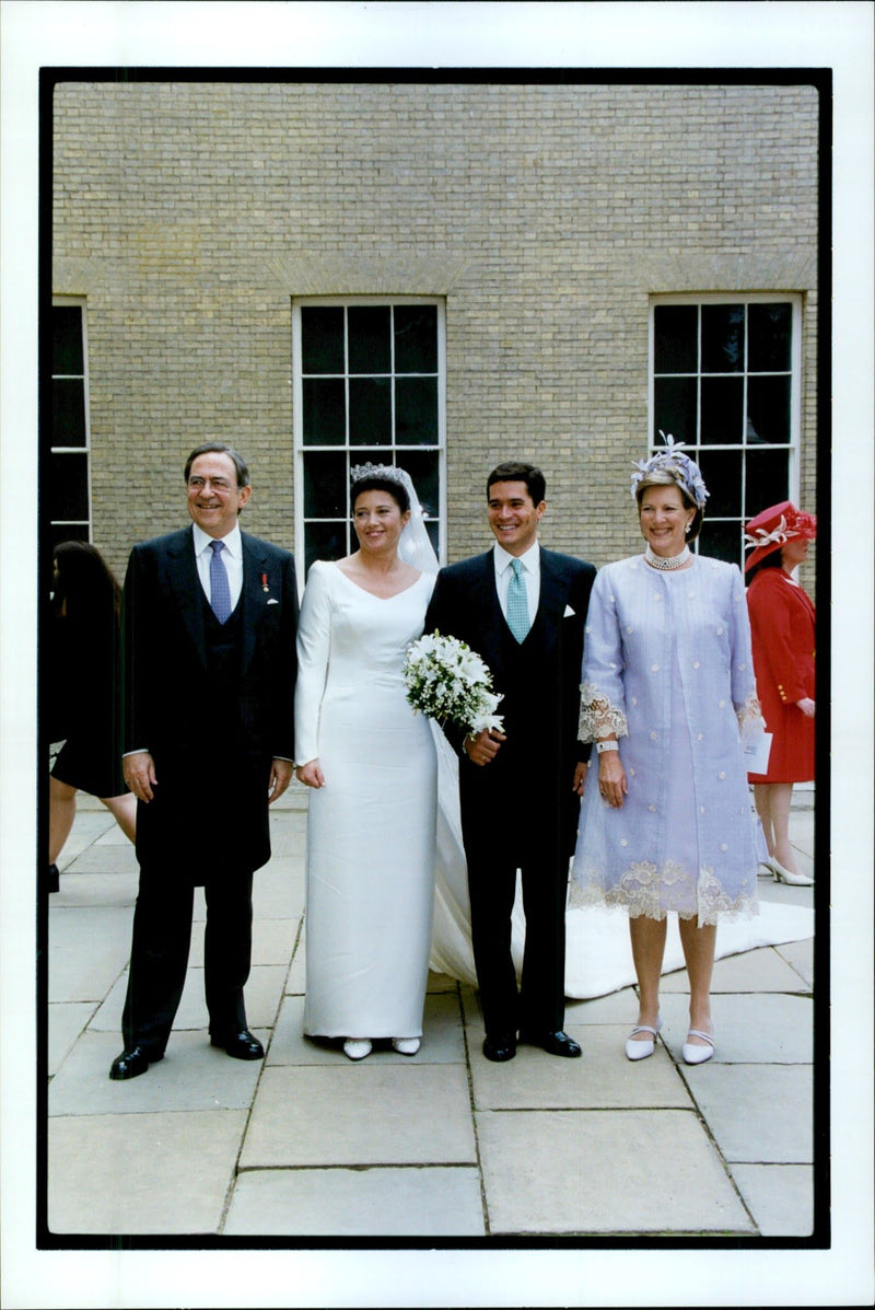 Princess Alexia of Greece together with her new husband Carlos Morales