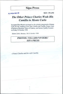 Prince Charles of Bourbon together with his wife Camilla - Vintage Photograph