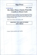 Prince Charles of Bourbon together with his wife Camilla - Vintage Photograph