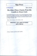 Prince Charles of Bourbon together with his wife Camilla - Vintage Photograph