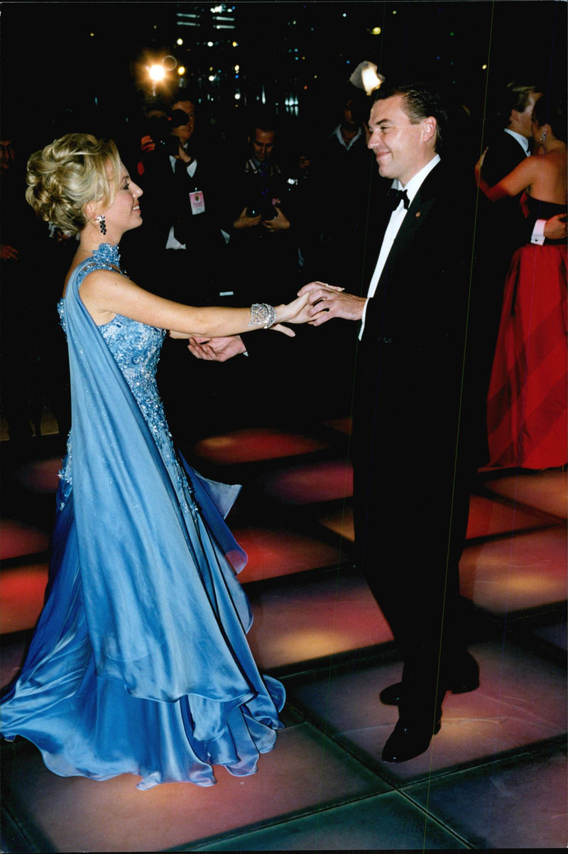 Prince Charles of Bourbon together with his wife Camilla - Vintage Photograph