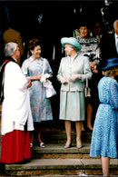 Princess Margaret along with Queen Elizabeth at the celebration of Queen&