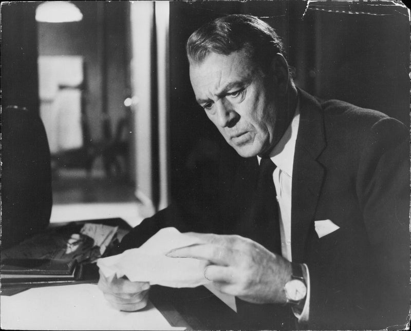 Gary Cooper in The Naked Edge - Vintage Photograph