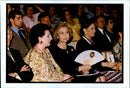 Queen Sofia of Spain in the audience during the Rostropovich concert in Evian. - Vintage Photograph