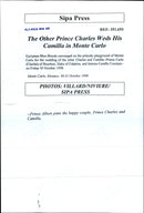 Prince Charles of Bourbon together with his wife Camilla and Prince Albert of Monaco - Vintage Photograph