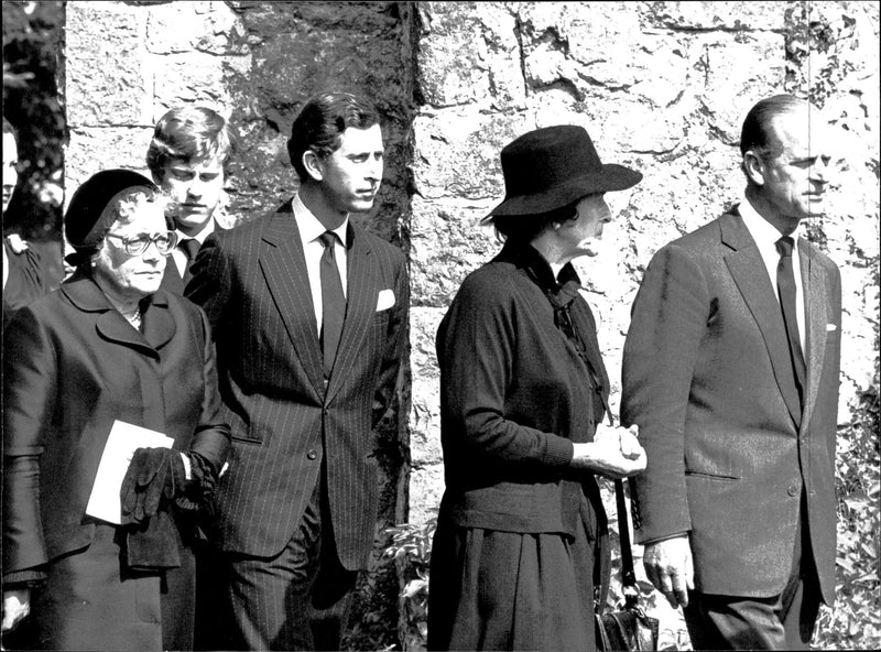 From the funeral of Lady Bradbourne and Nicholas Knatchbull - Vintage Photograph