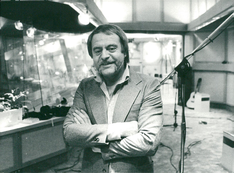Stikkan Andersson in Music Studio - Vintage Photograph