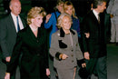 Jacques Chiracs wife Bernadette together with Princess Diana. - Vintage Photograph