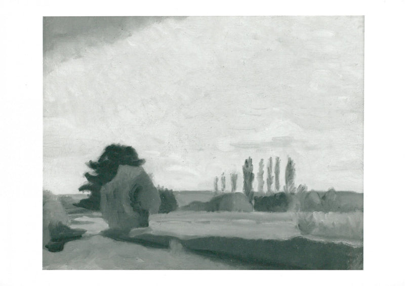 Ivan AguÃ©li painting "French landscape" - Year 1913 - Vintage Photograph