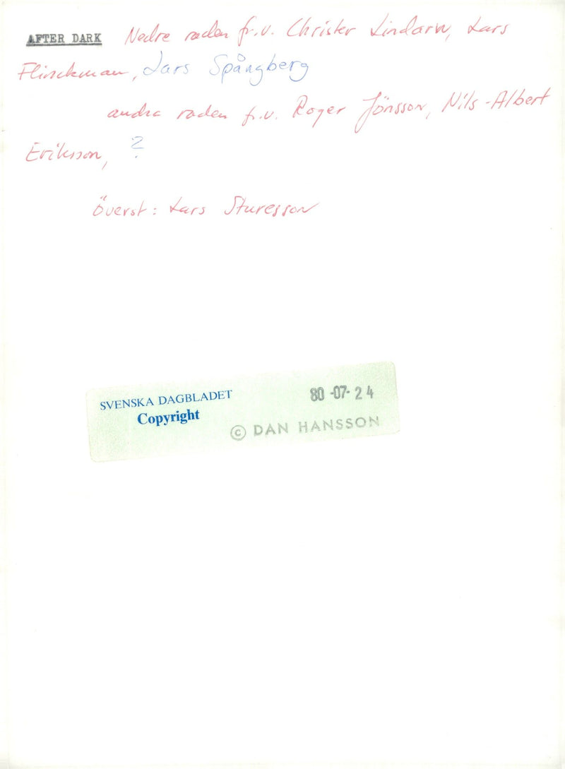 The music group After Dark - Vintage Photograph