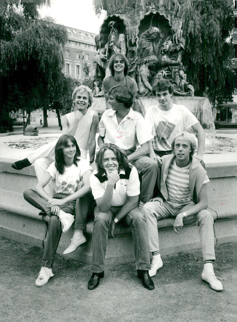 The music group After Dark - Vintage Photograph