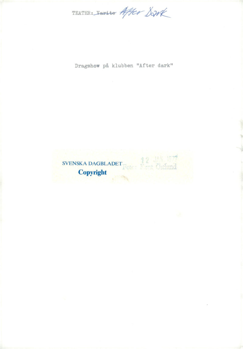 The music group After Dark - Vintage Photograph