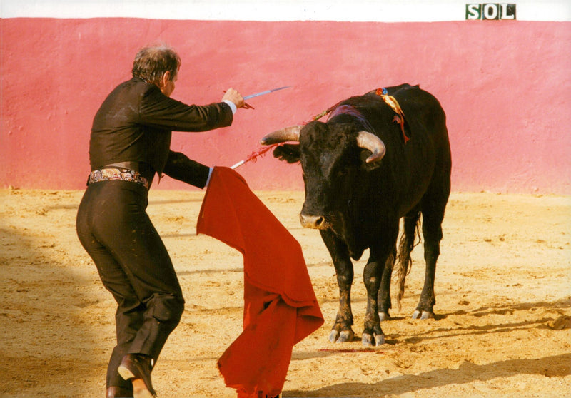 Manuel Benitez electricity Codobes bullfighter 60 years in the ring - Vintage Photograph