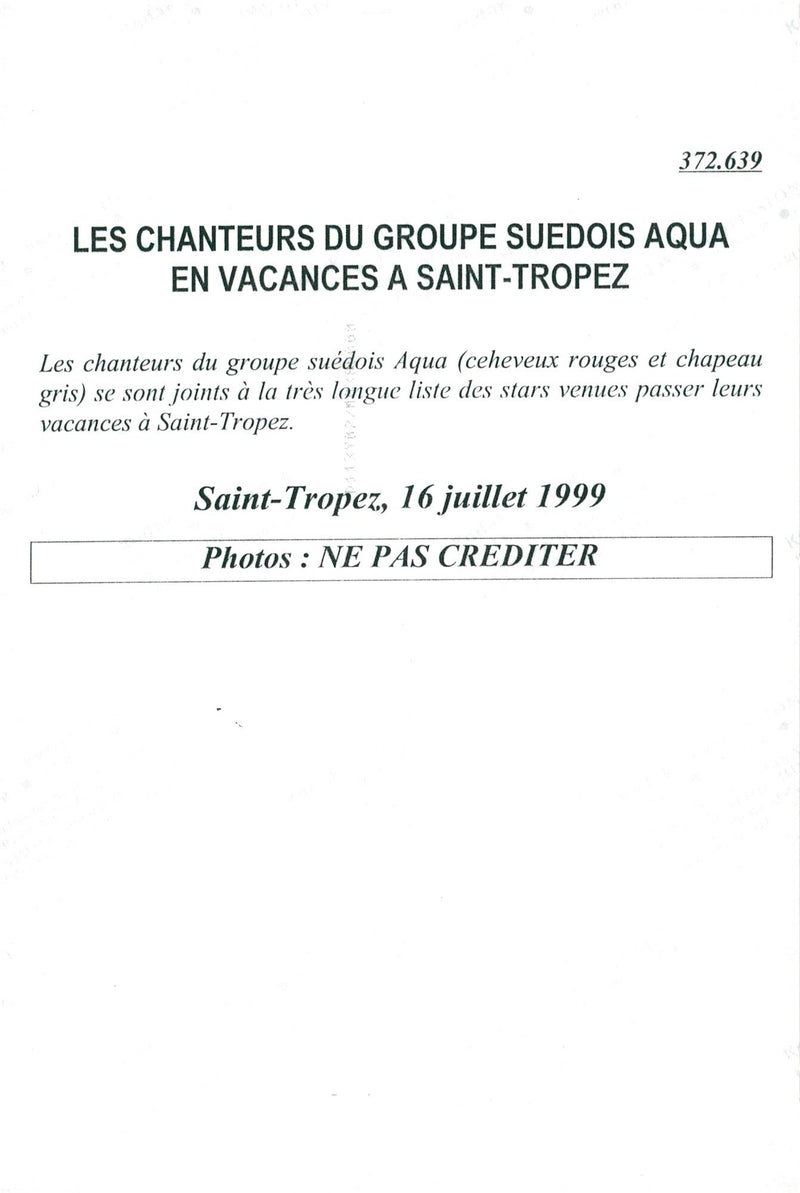 The music group Aqua on holiday on the French Riviera - Vintage Photograph