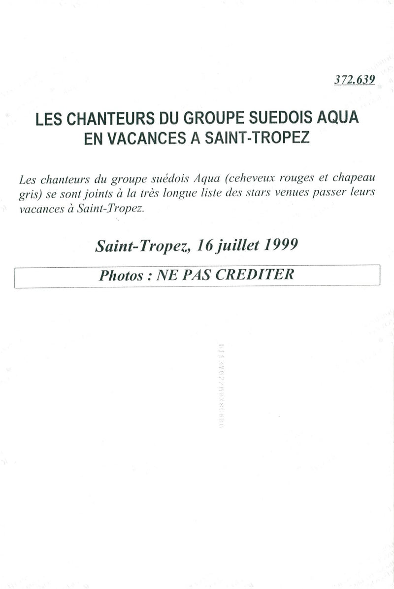 The music group Aqua on holiday on the French Riviera - Vintage Photograph