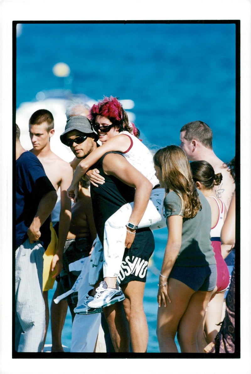 The music group Aqua on holiday on the French Riviera - Vintage Photograph