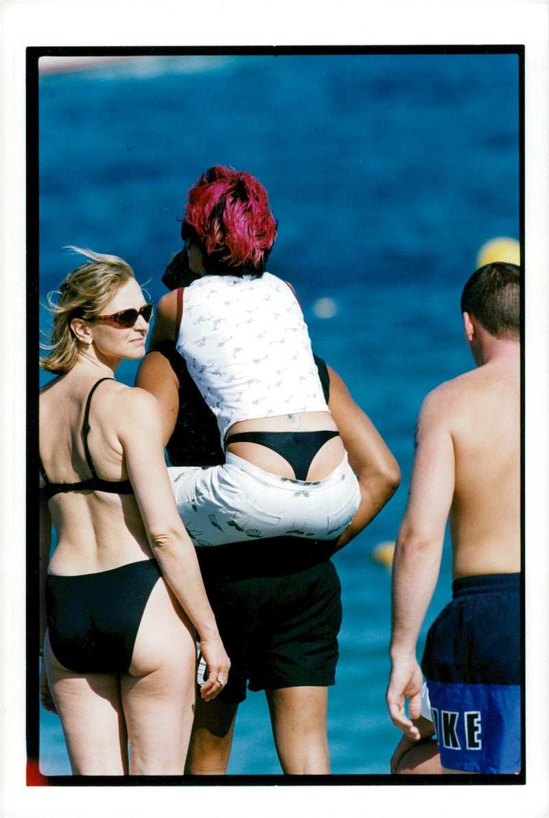 The music group Aqua on holiday on the French Riviera - Vintage Photograph