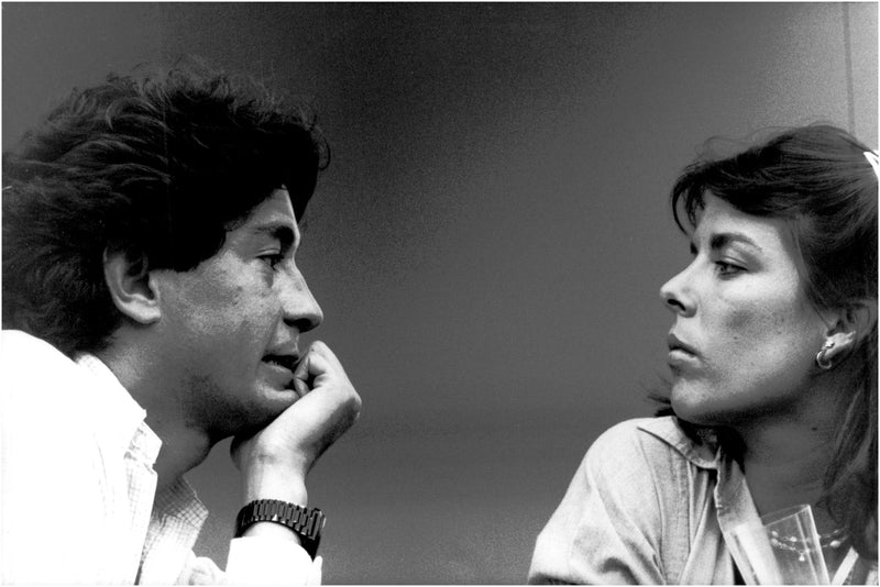 Princess Caroline and a friend at Simon and Garfunkels concert in Paris. - Vintage Photograph