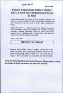 Princess Diana's mother Frances Shand Kydd leave the trial - Vintage Photograph