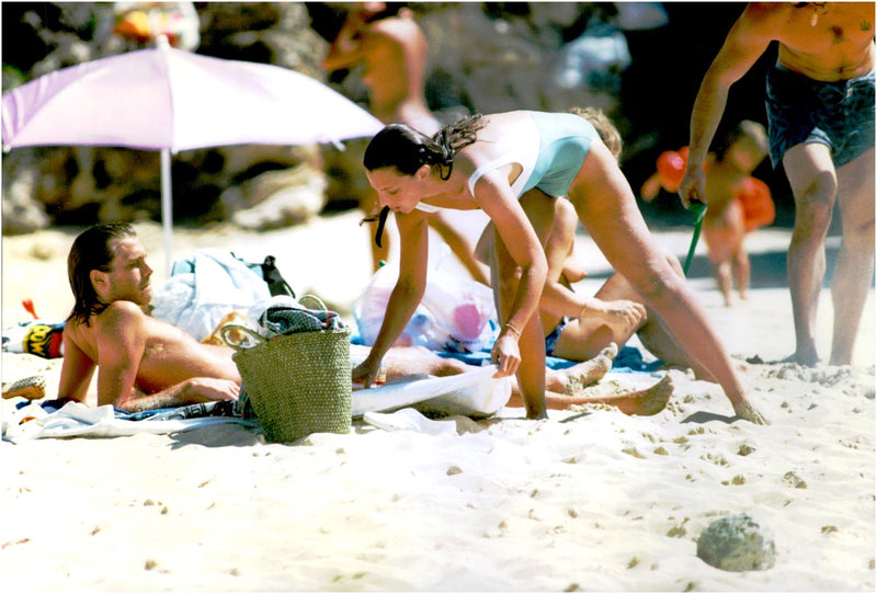 Emanuele Filiberto on holiday with his fiancee Alejandra di Andia - Vintage Photograph