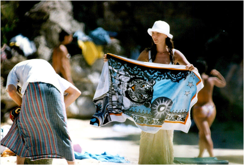 Emanuele Filiberto on holiday with his fiancee Alejandra di Andia - Vintage Photograph