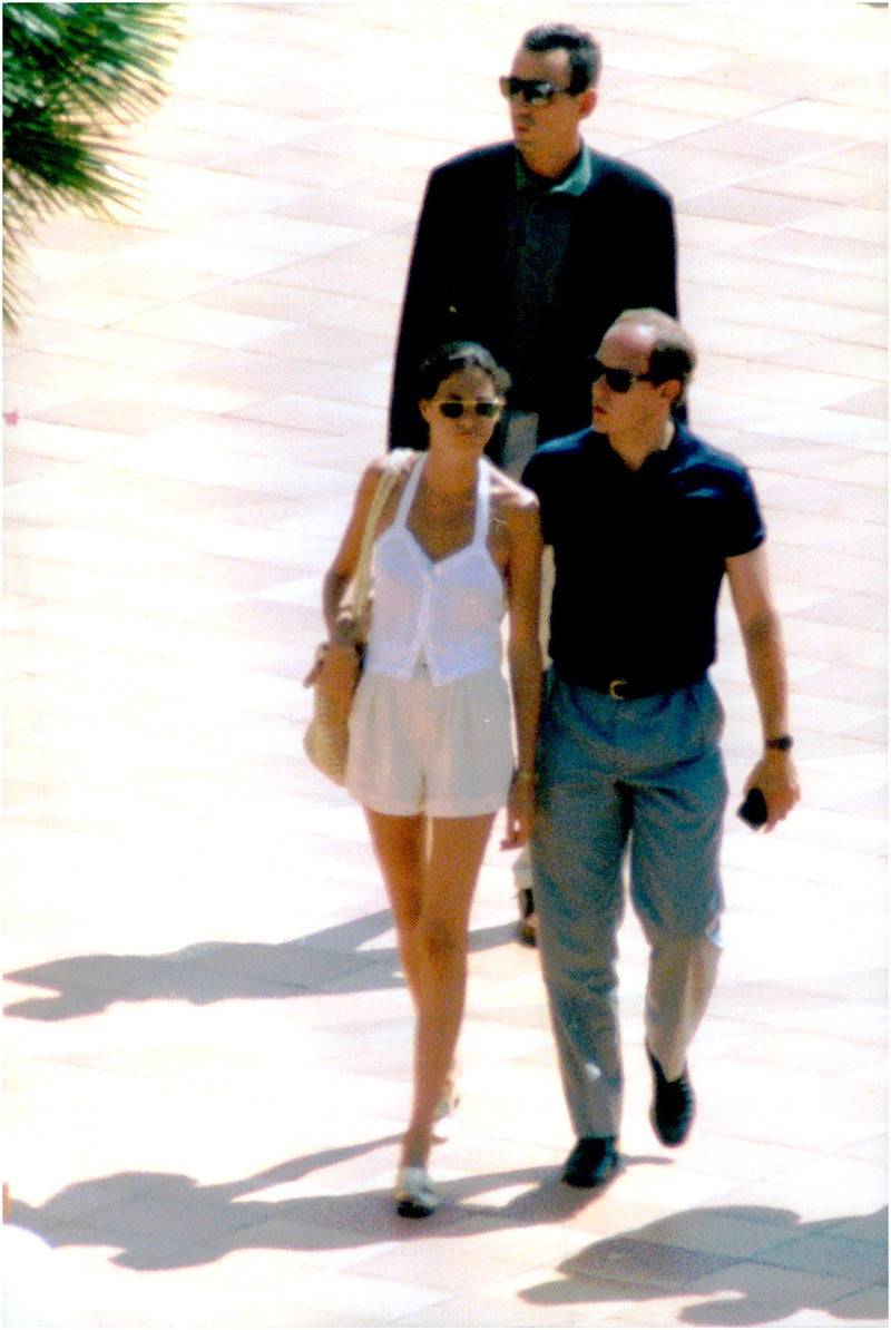 Prince Albert along with model Heather Mann - Vintage Photograph