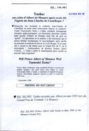 Prince Albert along with model Tasha Vasconcelos - Vintage Photograph