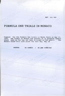 Prince Albert together with an unknown model, the opening of the Monaco Grand Pix - Vintage Photograph